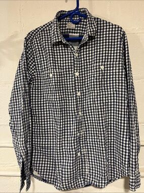 J.Crew Authentic Workwear Large Blue Plaid lined L Shirt